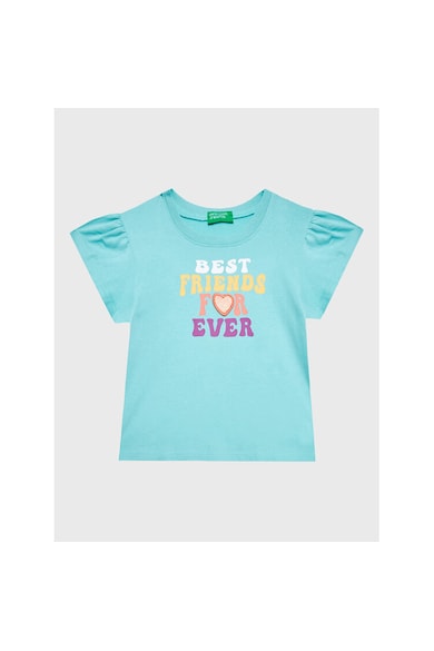 Tricou fete - 301772033 - Bumbac - Verde - Verde