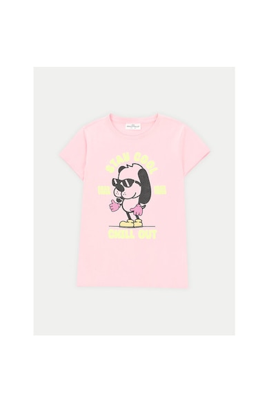 Tricou fete - 304484483 - Bumbac - Roz - Roz