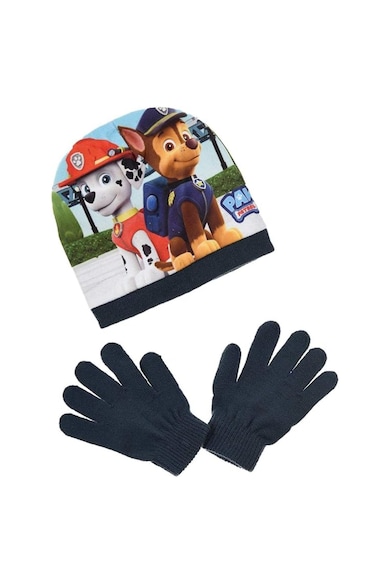 Set Caciula si Manusi albastru - Albastru