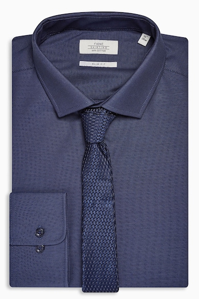 NEXT Комплект вталена риза и вратовръзка 9 Мъже