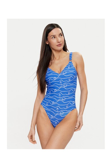 Costum de baie dama - 303784317 - Nylon/Elastan - Albastru - Albastru