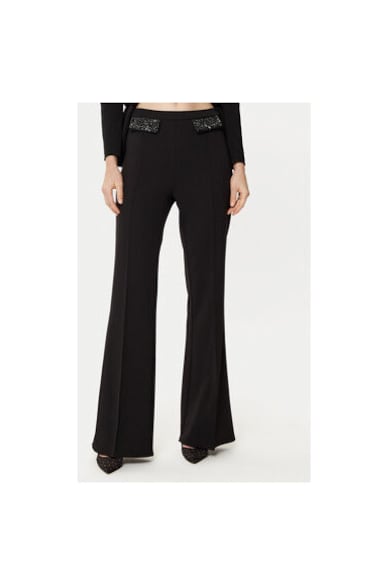 Pantaloni dama - 305158321 - Poliester - Negru