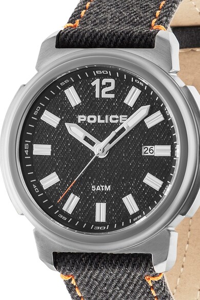 Police Овален часовник с каишка от деним Мъже