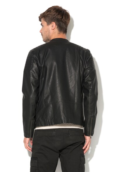 Jack & Jones Jacheta biker de piele sintetica Dony Barbati