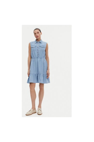 Rochie dama - 305244888 - Bumbac - Albastru - Albastru