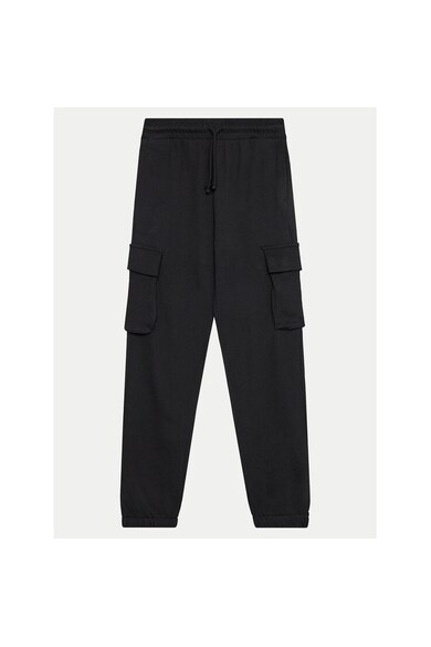 Pantaloni fete - 304547737 - Bumbac - Negru - Negru