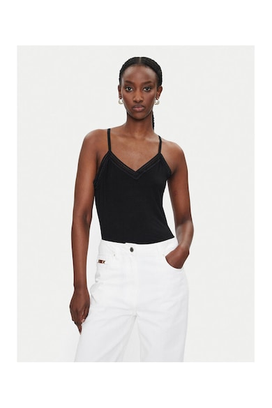 Tricou dama - 304480232 - Viscoza - Negru - Negru