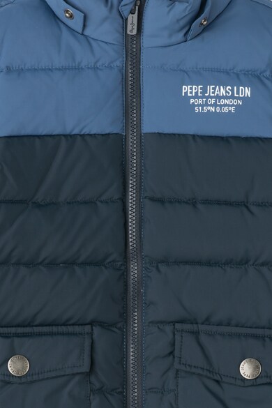 Pepe Jeans London Jacheta cu umplutura de puf si gluga detasabila Rivera Baieti