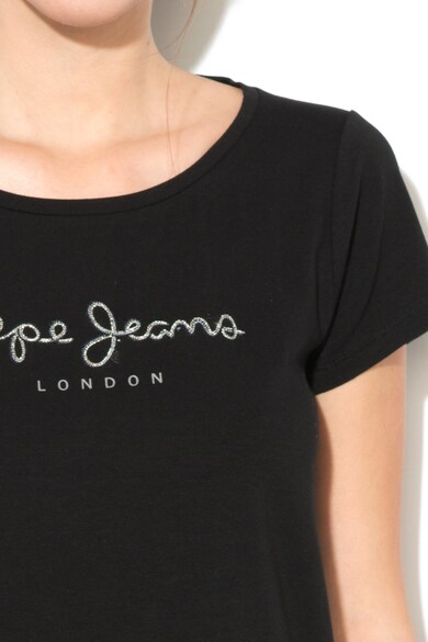 Pepe Jeans London Tricou cu logo brodat Verena Femei