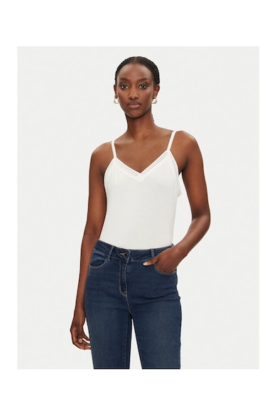 Tricou dama - 304480249 - Viscoza - Alb - Alb