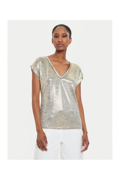 Tricou dama - 304480287 - Poliester - Auriu - Auriu