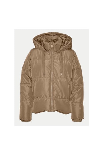 Geaca dama - 304509612 - Poliester reciclat/Poliester - Maro - Maro