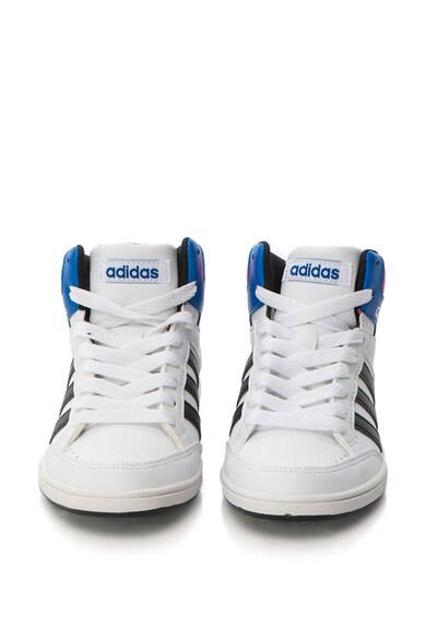 Adidas NEO Pantofi sport mid-high de piele sintetica cu sireturi Hoops Baieti