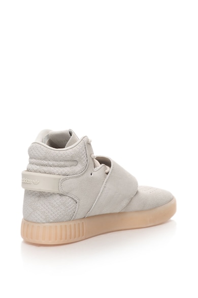 adidas Originals Tubular Invader Strap magas szárú, nyersbőr sneakers cipő perforált részletekkel Lány