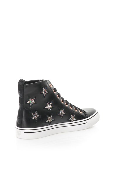 Juicy Couture Pantofi sport mid-high de piele sintetica cu insertii stralucitoare Clover Femei