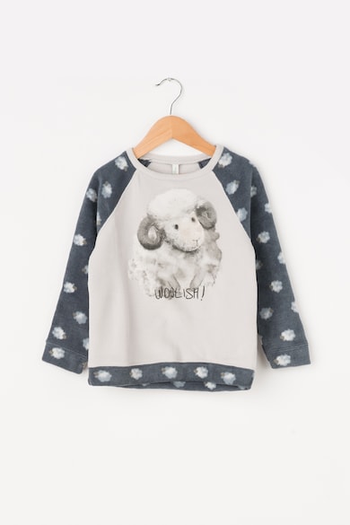 Undercolors of Benetton Pijama de fleece cu model cu oi Baieti