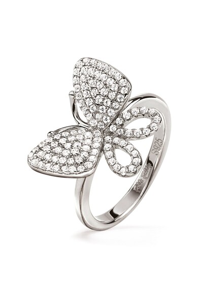 Folli Follie Cirkónia kövekkel díszített pillangó alakú gyűrű női