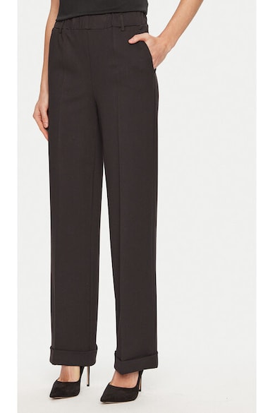 Pantaloni dama - 304904950 - Acetat/Viscoza - Maro - Maro