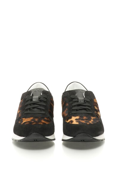 Pollini Pantofi sport de piele cu animal print Femei