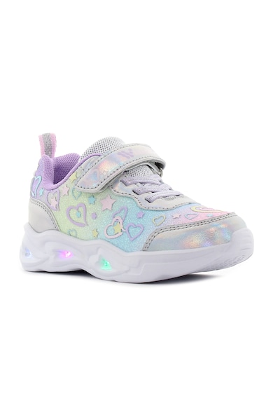 Pantofi sport pentru bebeluși Regina Hrt - argintii strălucitori - - Gri inchis