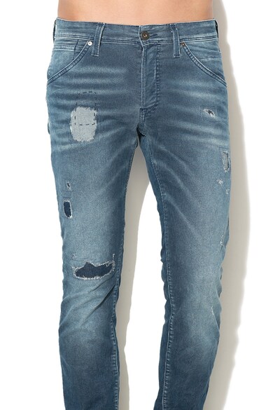 Jack & Jones Pantaloni slim fit din material reiat Glenn Barbati