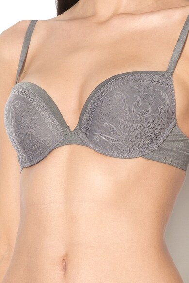 ESPRIT Bodywear Sutien push-up cu insertii de dantela Washington Femei