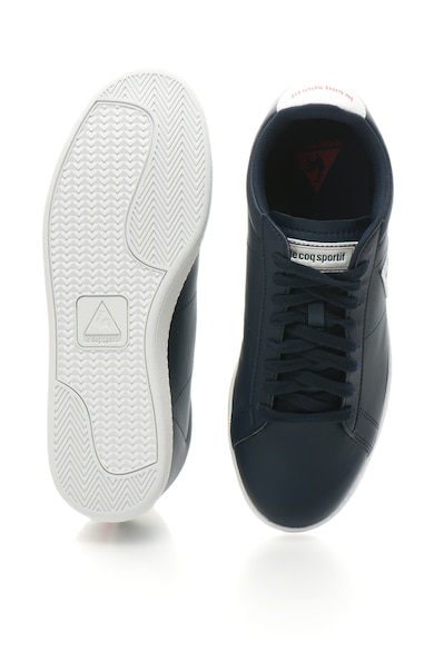 Le Coq Sportif Pantofi sport de piele sintetica, cu logo Courtset Barbati