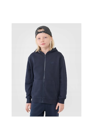 Hanorac baieti bleumarin - bumbac - croiala supradimensionata - interior periat