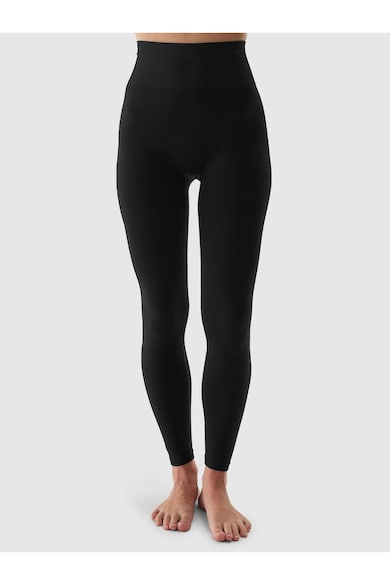 Colanti termici negru, fara cusaturi, tehnologie 4FSkin, sintetic 4F - Negru