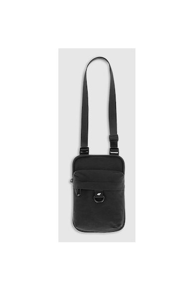 Borseta de Gat Negru Unisex - Sportstyle - Poliester Durable - Impregnare Hidrofoba - Dimensiuni 13x19cm - Curea Reglabila si Organizator Interior - Geanta Versatila pentru Mobilitate Cotidiana