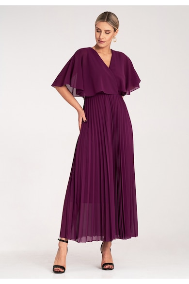 Rochie - violet - eleganta - din poliester -