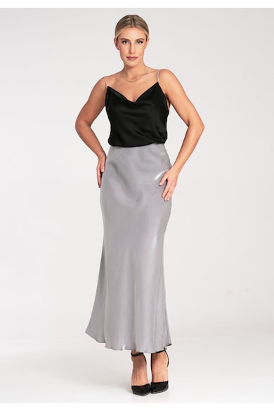 Fusta Midi gri - viscoza -