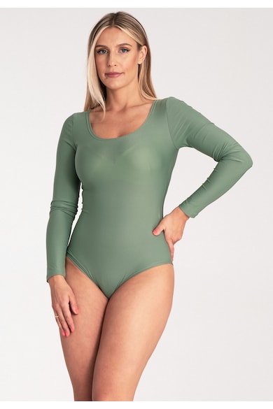 Body maneca lunga - Verde deschis