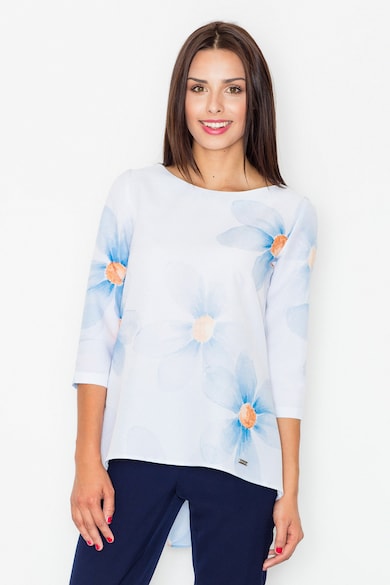 Bluza dama flori - Poliester - Multicolor -