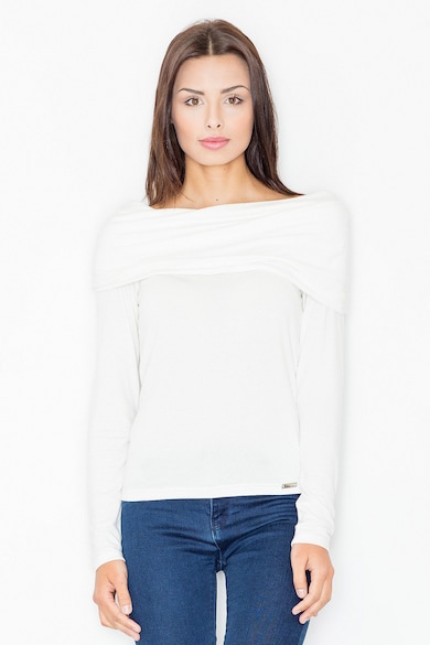 Bluza dama - Viscoza/Elastan - Alb