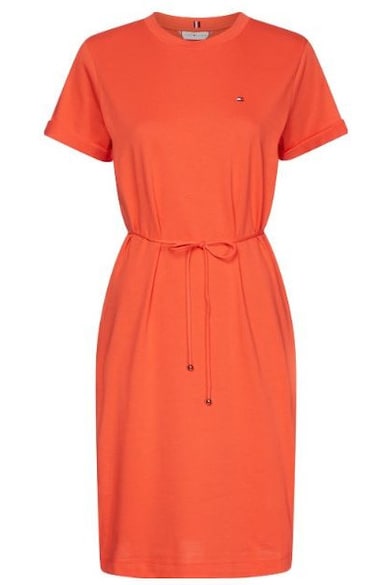 Rochie din bumbac cu cordon in talie -