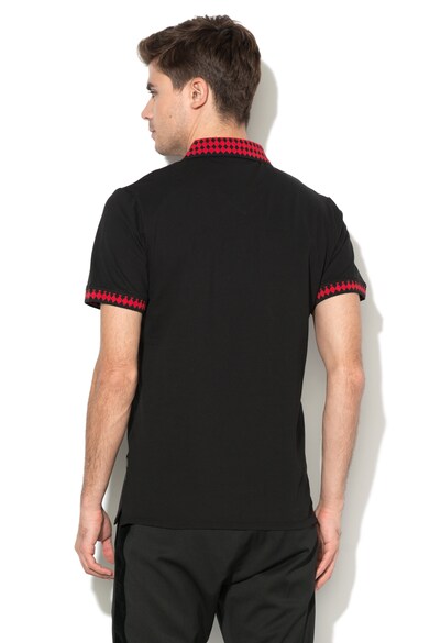 JUST CAVALLI Tricou polo cu aplicatie brodata Barbati