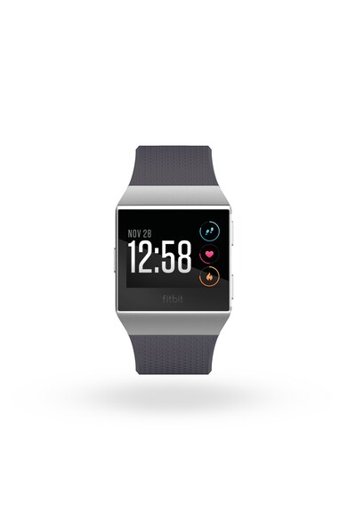 Fitbit Ceas smartwatch  Ionic, HR, GPS, Silver Gray, Curea Blue Gray Femei