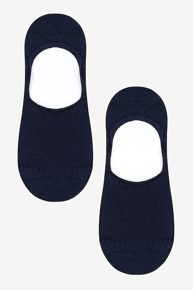 Sosete foarte scurte din amestec de bumbac - Bleumarin