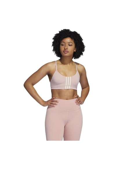 Sutien sport Aeroimpact - roz - respirabil - cu bretele reglabile - set de pernute detasabile - pentru femei -