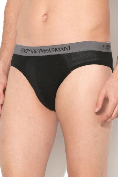 Emporio Armani Underwear Emporio Armani, Set de chiloti cu banda elastica in talie - doua perechi Barbati