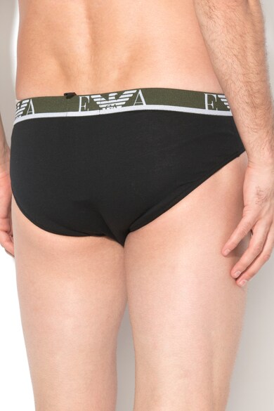 Emporio Armani Underwear Emporio Armani, Set de chiloti cu banda cu logo in talie - 2 perechi 111733 Barbati