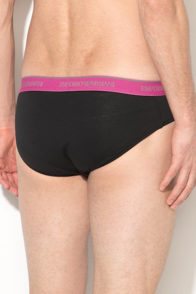 Emporio Armani Underwear Set de chiloti cu banda elastica cu logo, in talie - 3 perechi Barbati