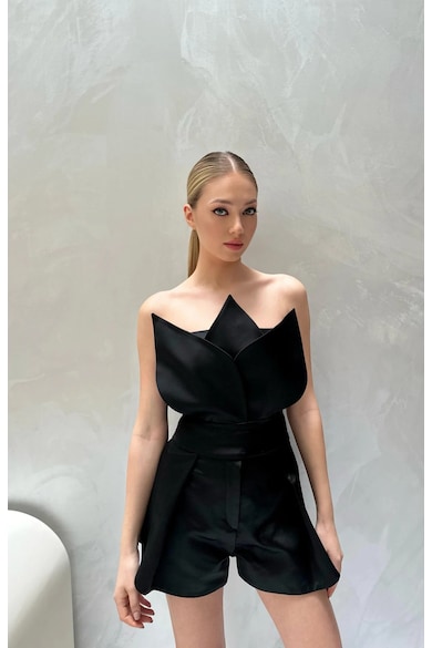 Corset Lotus - - Negru