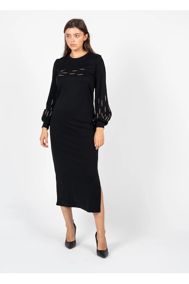 Rochie midi cu slit lateral -