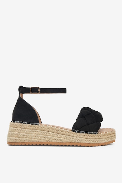 Sandale Negru - Material Textil - Negru