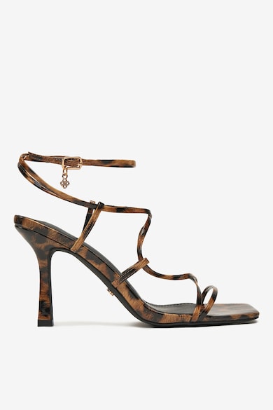 Sandale cu toc Sintetic - Maro - Maro