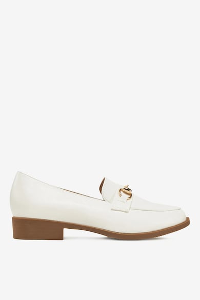 Mocasini Sintetic - Alb - Alb