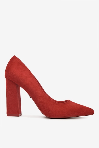 Pantofi Rosu din Textil - Rosu