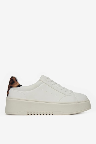 Tenisi Material Sintetic - Culoare Alb - Alb